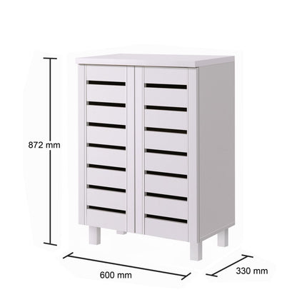 Essentials - Contemporary 2 Door Storage Cabinet