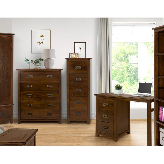 Highland Home - 5 Drawer Narrow Chest