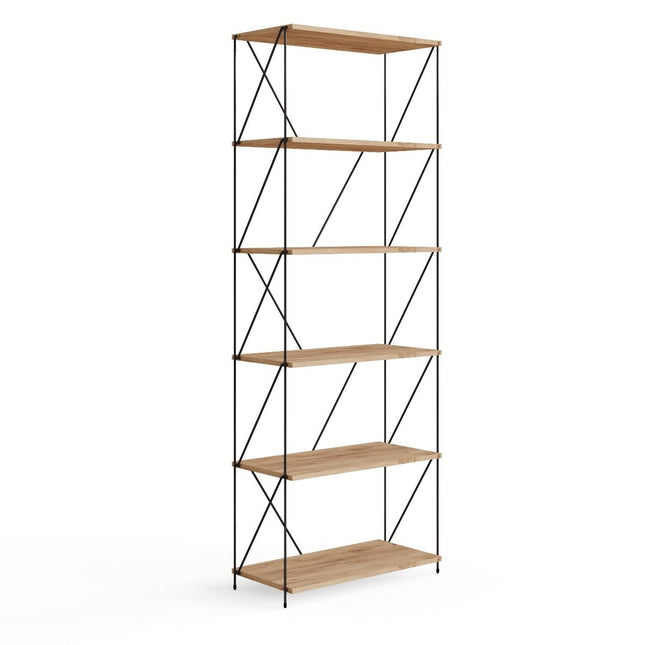 Leyo - 6 Tier Bookcase Storage Unit