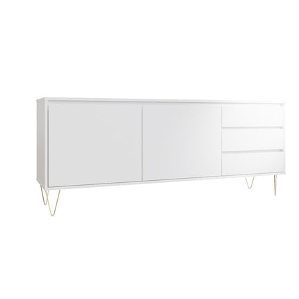 Monaco - 2 Door 3 Drawer Cabinet - White