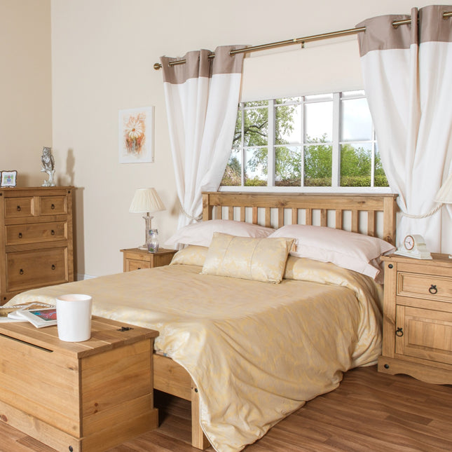 Corona - 4'6" Slatted Low End Bedstead