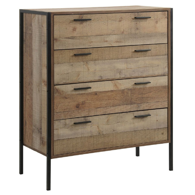 Stretton - 4 Drawer Chest - Rustic Oak