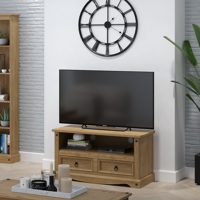 Corona - Pine Flat Screen TV Unit
