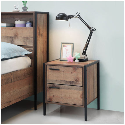 Stretton - 3 Piece Bedroom Set 4 Door Wardrobe - Rustic Oak