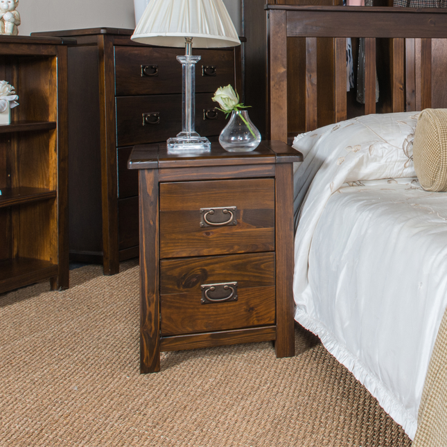 Highland Home - Petite Bedside Cabinet - 2 Drawer
