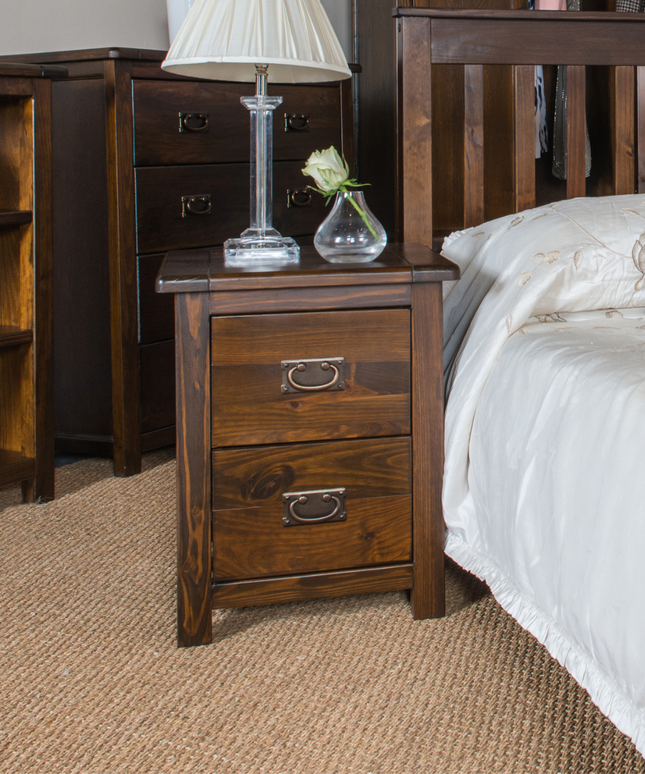 Highland Home - Petite Bedside Cabinet - 2 Drawer