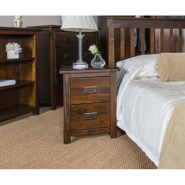 Highland Home - Petite Bedside Cabinet - 2 Drawer