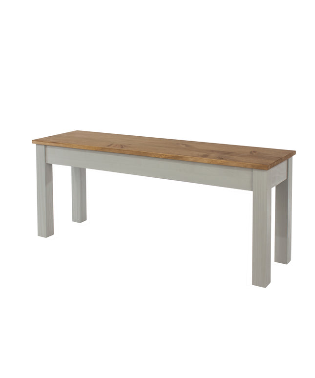 Corona - Grey Linea Bench 1500Mm, Grey Wax & Ant Wax