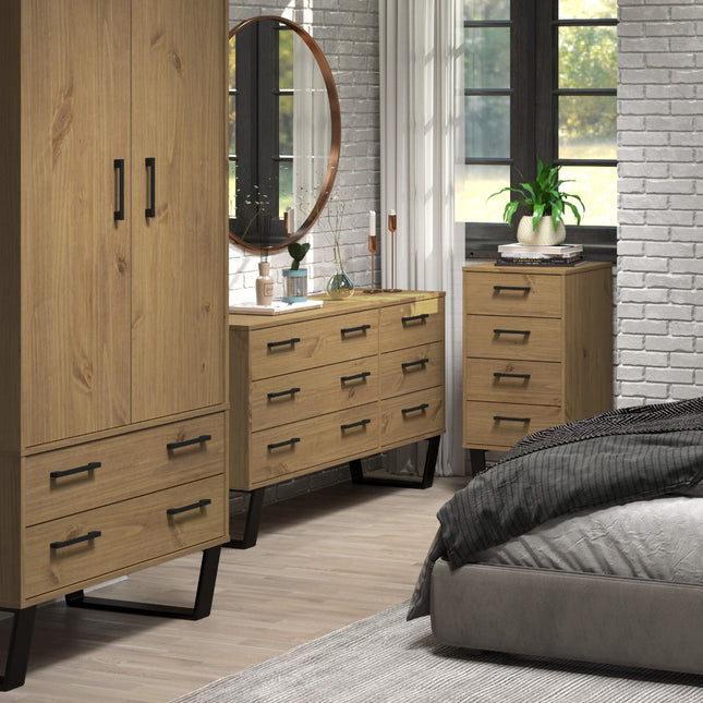 Modern Living - Industrial 6 Drawer Wide Chest