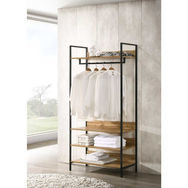 Zahra - Wide Open Wardrobe - 4 Shelves