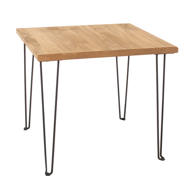 Augusta - Industrial Chic Lamp Table - Metal Accents