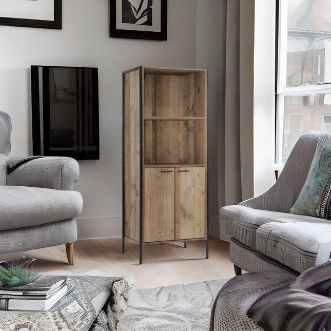 Stretton - Storage Cabinet - 2 Doors - Rustic Oak