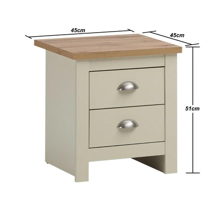 Lisbon - 2-Piece Set - 2-Door Wardrobe & 2-Drawer Bedside