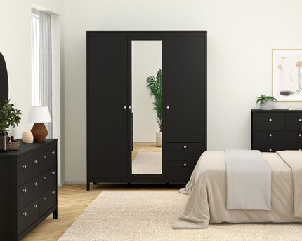 Madrid - Wardrobe with 2 Doors + 1 Mirror Door + 2 Drawers