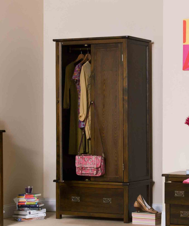 Highland Home - Wardrobe - 2 Door 1 Drawer