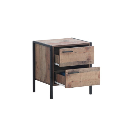 Stretton - 3 Piece Bedroom Set 4 Door Wardrobe - Rustic Oak
