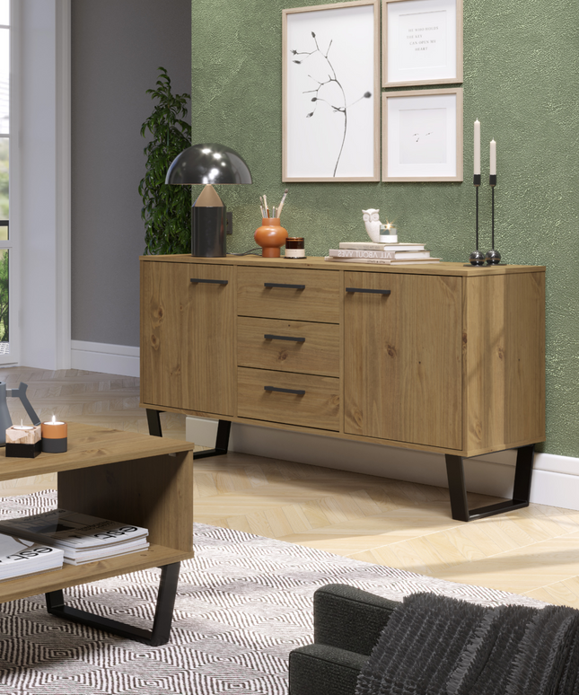 Modern Living - Medium Sideboard - 2 Doors 3 Drawers
