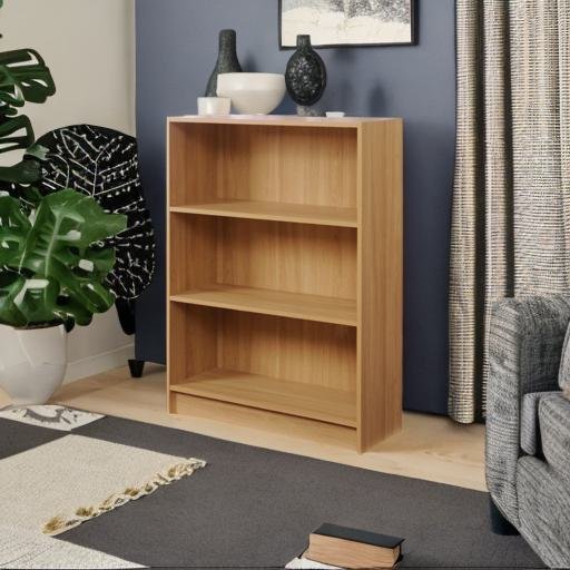 Essentials - Low Wide Bookcase