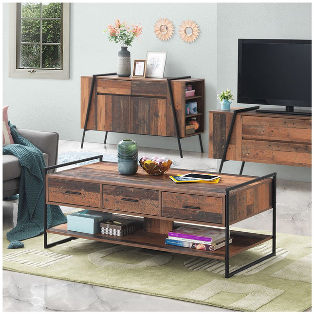 Abbey - Coffee Table - 3 Drawers