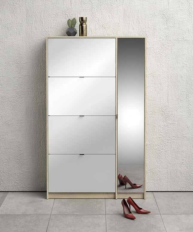 Shoes - Shoe Cabinet 4 Tilting Doors +2 Layers +1 Door