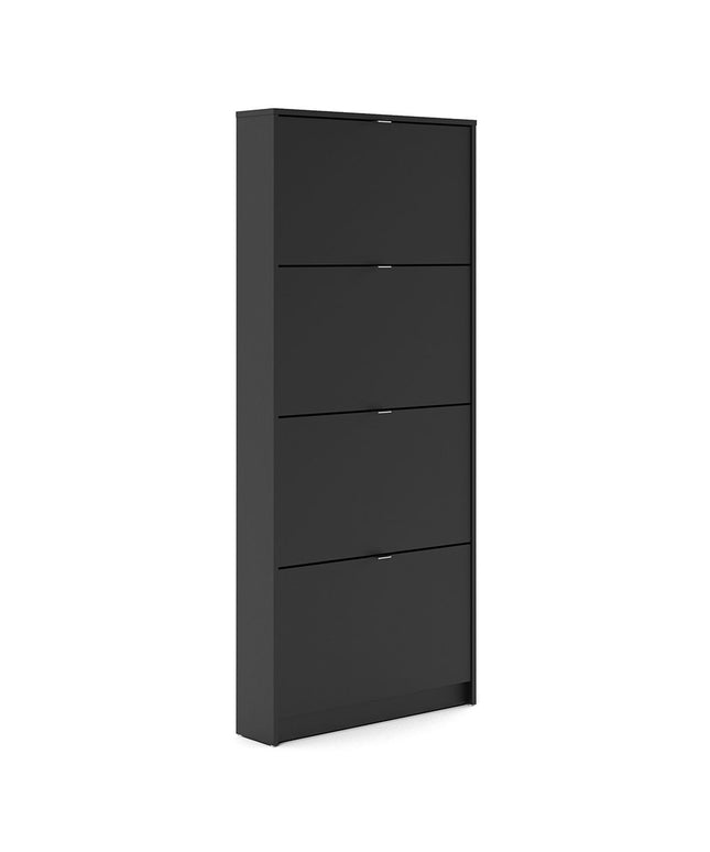 Shoes - Shoe Cabinet 4 Tilting Doors +1 Layer