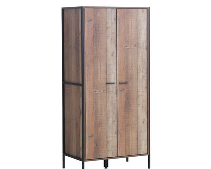 Stretton - 2 Door Wardrobe - Rustic Oak