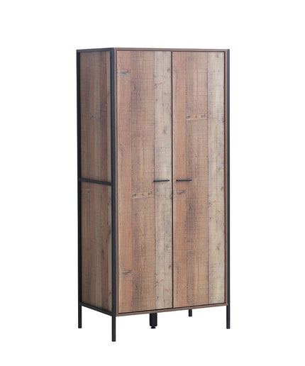 Stretton - 2 Door Wardrobe - Rustic Oak