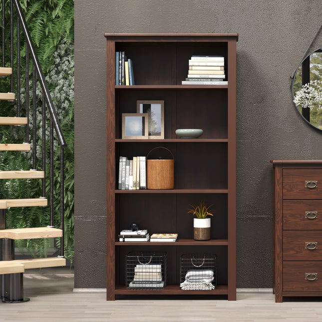 Highland Home - Tall Bookcase - 4 Shelf Design