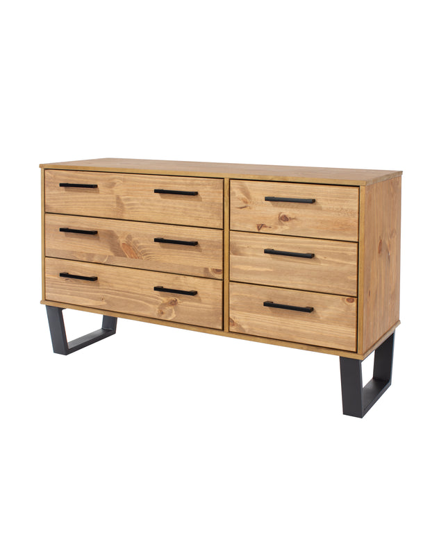 Modern Living - Industrial 6 Drawer Wide Chest