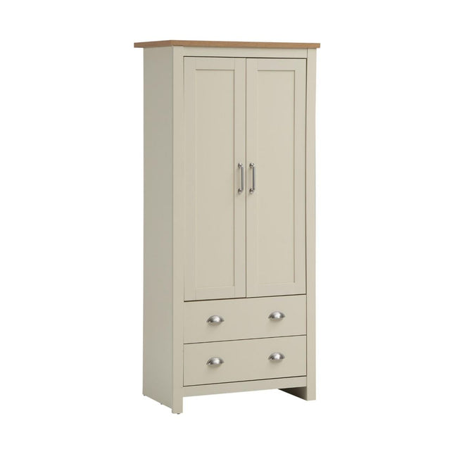 Lisbon - 2-Piece Set - 2-Door Wardrobe & 7 Drawer Chest