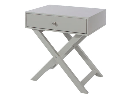 Painted - X Leg 1 Drawer Petite Bedside