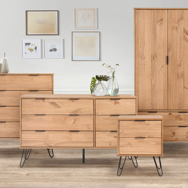 Augusta - 2 Drawer Bedside Cabinet