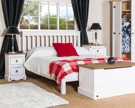 Corona - Pine 3'0" Low End Bedstead