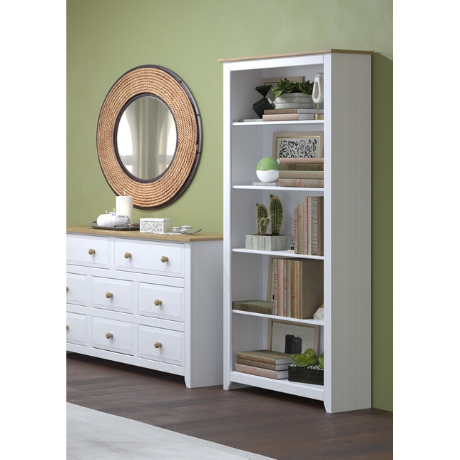 Painted - Tall Bookcase - Carbon - Grey - Adjustable Shelves