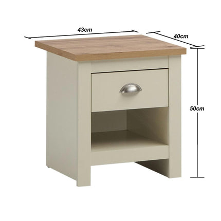 Lisbon - 3-Piece Set - 2 Door Wardrobe, 7 Drawer Chest & Bedside Table