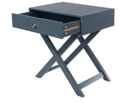 Painted - X Leg 1 Drawer Petite Bedside