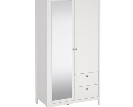 Madrid - Wardrobe with 1 Door + 1 Mirror Door + 2 Drawers