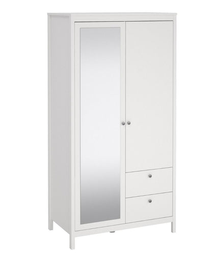 Madrid - Wardrobe with 1 Door + 1 Mirror Door + 2 Drawers