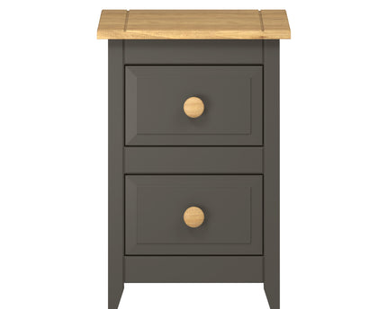 Painted - Petite 2 Drawer Bedside Cabinet