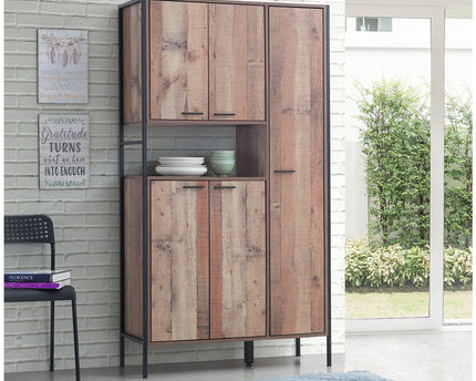 Stretton - Kitchen Cabinet - 5 Doors - Rustic Oak