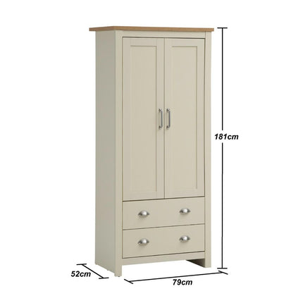 Lisbon - 2-Piece Set - 2-Door Wardrobe & 2-Drawer Bedside