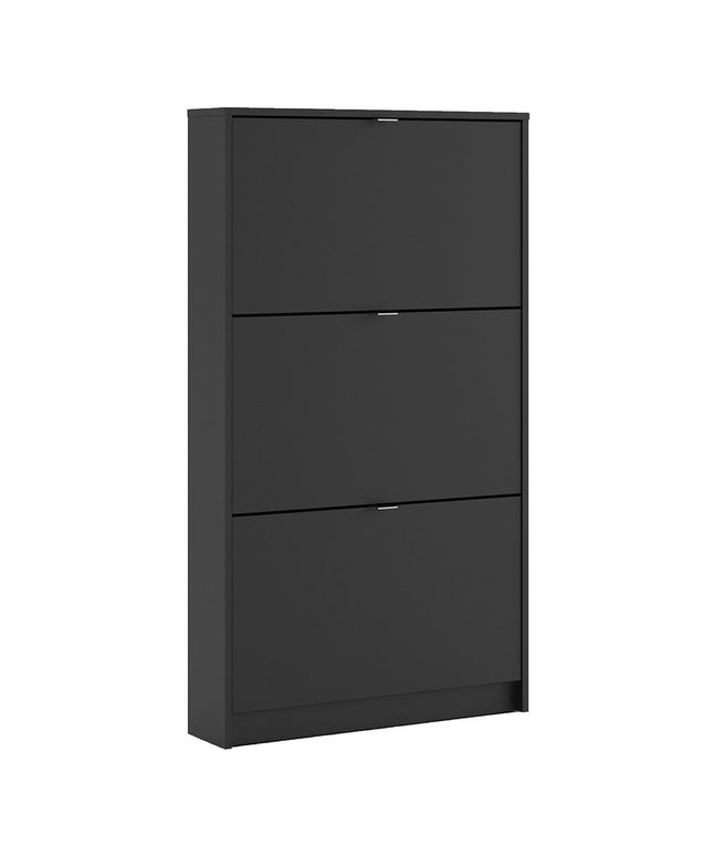 Shoes - Shoe Cabinet 3 Tilting Doors +1 Layer