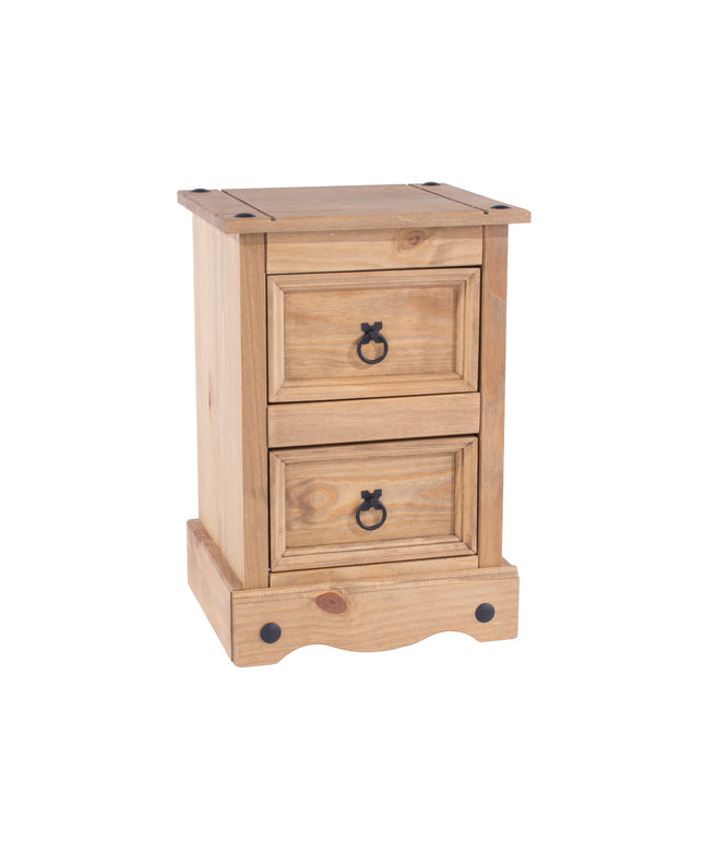 Corona - Petite 2 Drawer Bedside Cabinet