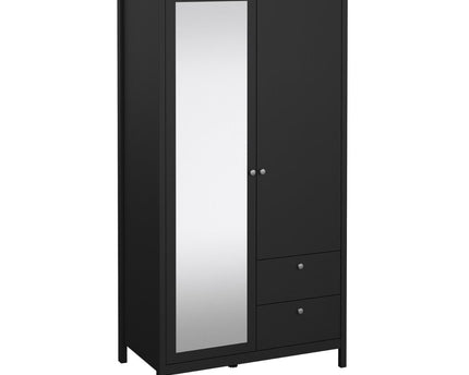 Madrid - Wardrobe with 1 Door + 1 Mirror Door + 2 Drawers
