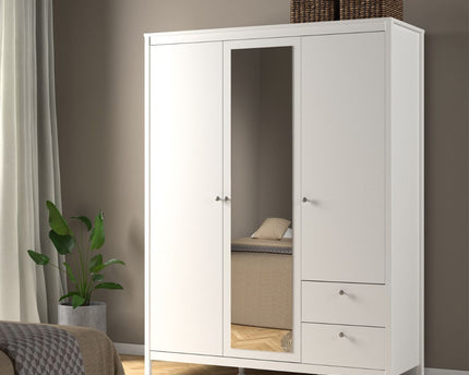 Madrid - Wardrobe with 2 Doors + 1 Mirror Door + 2 Drawers