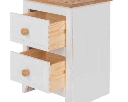 Painted - Petite 2 Drawer Bedside Cabinet