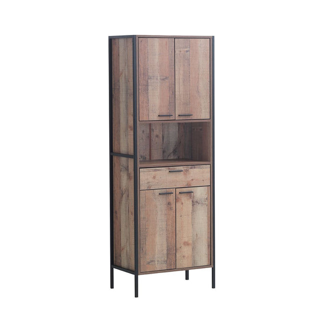 Stretton - Tall Storage Cabinet - Rustic Oak