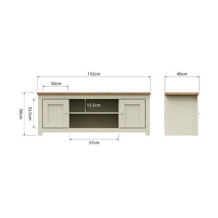 Lisbon - TV Unit 2 Doors 1 Shelf