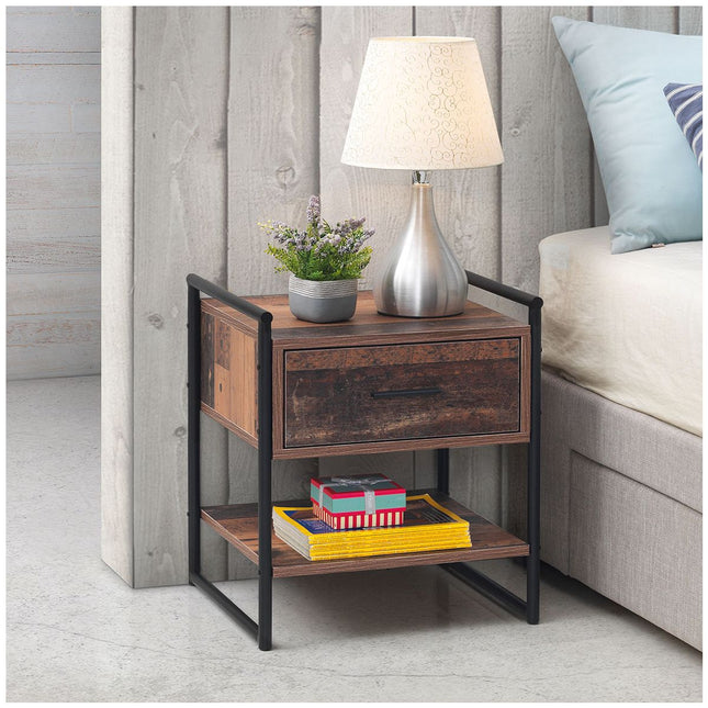 Abbey - Bedside Table - 1 Drawer