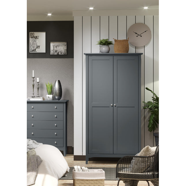 Painted - Stylish 2 Door Wardrobe